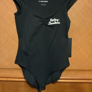 Harley Davidson Black Knit Bodysuit